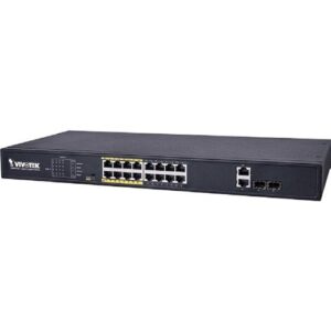 VIVOTEK AW-FGT-180-250 16xFE PoE 2xGE Combo Unmanaged Switch