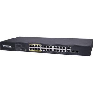 VIVOTEK AW-FGT-260D-380 24xFE PoE 2xGE Combo Unmanaged Switch