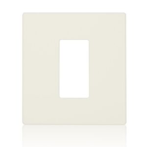 Leviton AWP0F-1T Renoir II Wallplate, Single Gang, Light Almond