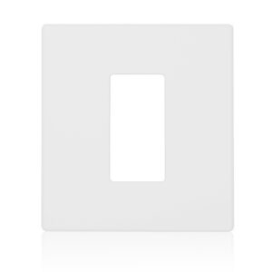 Leviton AWP0F-1W Renoir II Wallplate, Single Gang, White