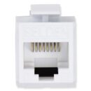 Belden AX101309 CAT5e RJ45 Modular Jack, KeyConnect Style, T568A/B, Single Pack, White