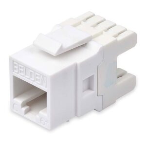 Belden AX101319 CAT6 Plus Modular Jack, RJ45, KeyConnect Style, Almond, Single Pack