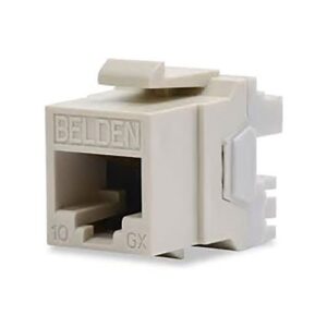 Belden AX102281 CAT6A, 10GX KeyConnect Jack, Almond