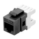 Belden AX102283 10GX Modular Jack, CAT6A, RJ45, KeyConnect Style, Single Pack, Black