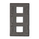 Belden AX102291 KeyConnect Modular Furniture Adapter, 3-Port, Electric White