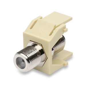 Belden AX102907 KeyConnect Video F, Coax, Recesse, Electric White