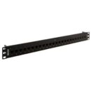 Belden AX103253 CAT6 Plus KeyConnect Patch Panel, 24-Port, 1U, Black