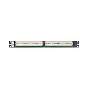 Belden AX103258 Patch Panel, 24-Port, CAT5e HD110, RU, Black
