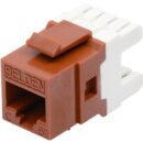 Belden AX104186 CAT5e Modular Jack, RJ45, KeyConnect Style, Blue