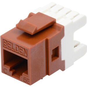 Belden AX104186 CAT5e Modular Jack, RJ45, KeyConnect Style, Blue