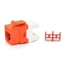 Belden AX104189 CAT6 Plus Modular Jack, RJ45, KeyConnect Style, Single Pack, Orange