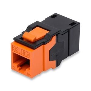 Belden AX104214 CAT6+ RJ45 Coupler, KeyConnect Style, Electric-White