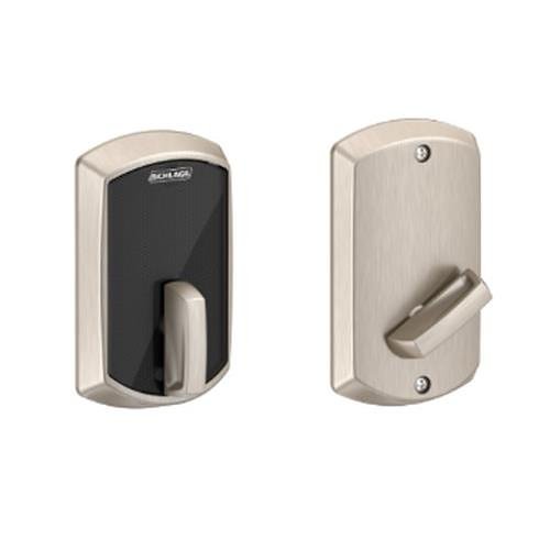 Schlage BE467F Control Smart Lock Deadbolt Greenwich Trim, Satin Chrome Finish