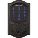 Schlage Connect Smart Deadbolt with Camelot Trim, Z-Wave Plus Enabled