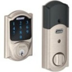 Schlage BE469 CAM 619 Camelot Connect Smart Touchscreen Deadbolt Lock, Z-Wave, Satin Nickel