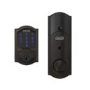 Schlage BE469ZPN Camelot Electric Door Lock/ Aged Bronze, Z-WAVE PLUS