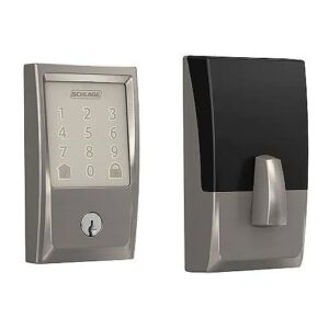 Schlage BE489WB CN 619 Encode Smart Wi-Fi Deadbolt with Century Trim, Satin Nickel