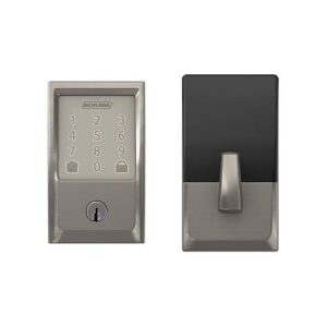 Schlage BE489WB CEN 619 Encode Smart Wi-Fi Deadbolt with Century Trim, Satin Nickel