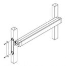 Adams Rite BFK-MS1850-10-628 MS Series Blank Flat Aluminum Faceplate Kit, Clear Finish