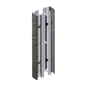 Belden BHVHH08 Double-Sided High Density Vertical Managers with Doors, 79.63"x8"x18.8"