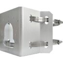 LILIN BTS02S Corner and Pole Mount Bracket, Silver Gray
