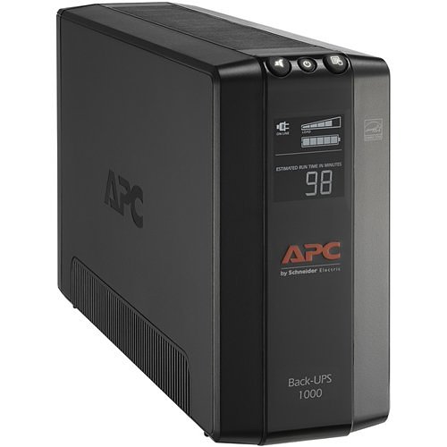 APC BX1000M Back-UPS 1000, 1000VA, 120V, Compact Tower, AVR, LCD, NEMA Outlets, 4-Surge
