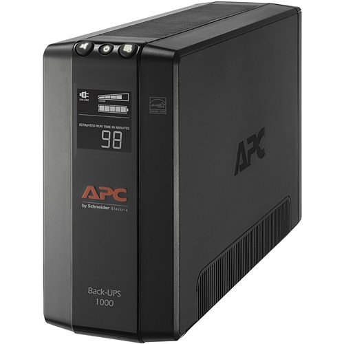 APC BX1000M Back-UPS 1000, 1000VA, 120V, Compact Tower, AVR, LCD, NEMA Outlets, 4-Surge