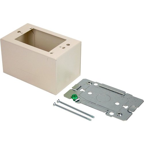Wiremold C2444-FW 2400 Series Raceway, Extra Deep 1-Gang Device Box, Fog White