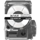 Panduit C261X035Y1M Component Label, MP Cassette, Non-Adhesive Polyester