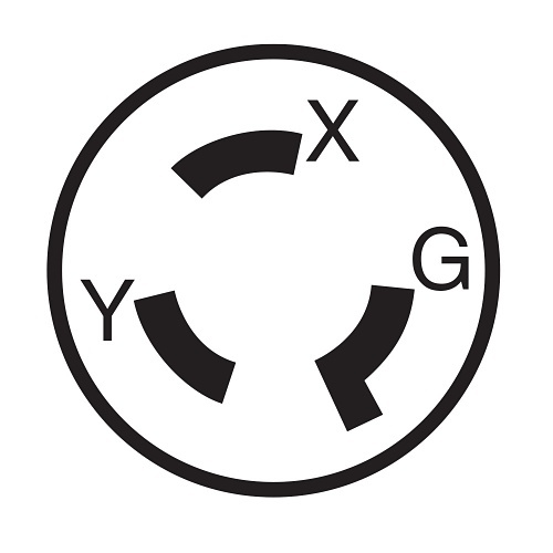 Leviton C2651 Connectors, EB Plug Lock 2PO 3WI L9-30P, 30A 600V AC