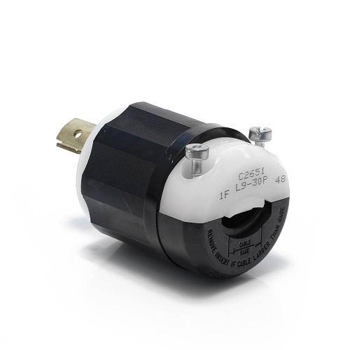 Leviton C2651 Connectors, EB Plug Lock 2PO 3WI L9-30P, 30A 600V AC