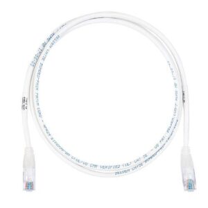 Belden C501100010 CAT5E Patch Cable, 24/4 Solid Bonded Pair, CMR, T568A/B-T568A/B, 10', Black