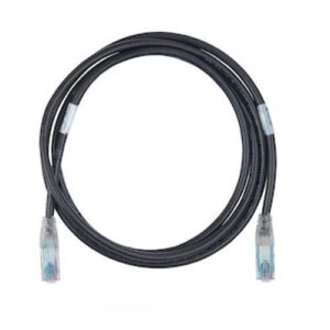 Belden C5F1100050 CAT6+ 24/4 Solid Modular Patch Cord, Bonded-Pair, 50', Black