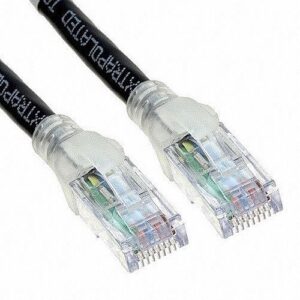 Belden C601100002 CAT6 Plus Patch Cable, 24/4 Solid Bonded-Pair, CMR, T568A/B-T568A/B, '(0.6m), Gray