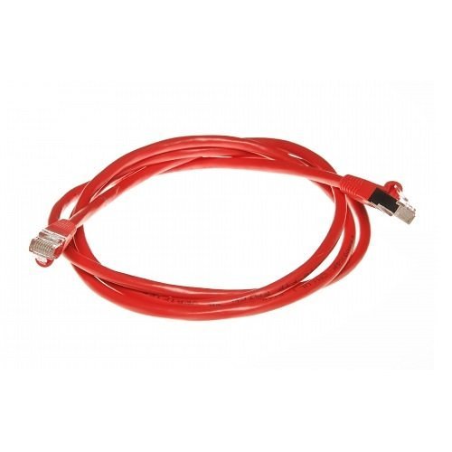 Belden C602102007 C6 Series CAT6 Plus Patch Cable, 24/4 Solid BC, Bonded Pair, T568A/B-T568A/B, CMP, 7' (2.13m), Red