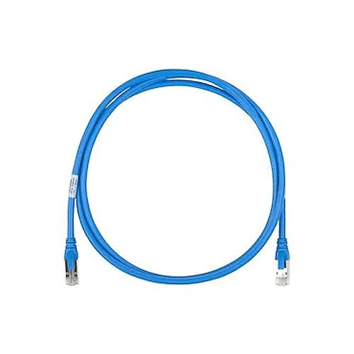 Belden C6F1106015 CAT6 Plus Patch Cable, 24/4 Solid BC, Shielded F/UTP, CMR, T568A/B-T568A/B, 15' (4.6m), Blue