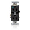 Leviton C8200-E 15A 125V Heavy Duty Duplex Receptacle, Black