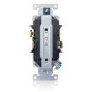 Leviton C8200-GY Power Outlet, 15A 125V Hospital Grade Duplex Receptacle, Gray
