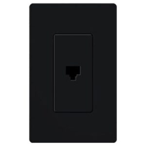 Lutron CA-PJ-BL Claro Phone Jack, Black