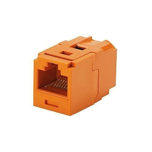 Panduit CC688OR Category 6 UTP Mini-Communication Coupler Module, Keystone Jack, Orange