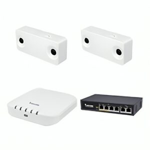 VIVOTEK CCS-2D (2) 2MP Indoor People Counting Cameras, 8-Channel NVR and 4-Port PoE Switch Kit