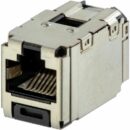 Panduit CCS6X88BL Pan-Net CAT6A RJ45 Universal Shielded Coupler Module, 8-Position, Black