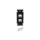 Panduit CFG2BL Mini Com 2-Port Rectangular Adapter, Black