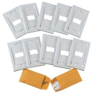 Panduit CFPE2WH-X Mini Communication 2-Port Executive Faceplate