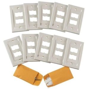 Panduit CFPE4IW-X Mini Communication 4-Port Executive Faceplate