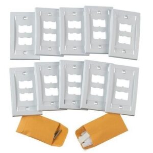 Panduit CFPE4WH-X Mini Communication 4-Port Executive Faceplate