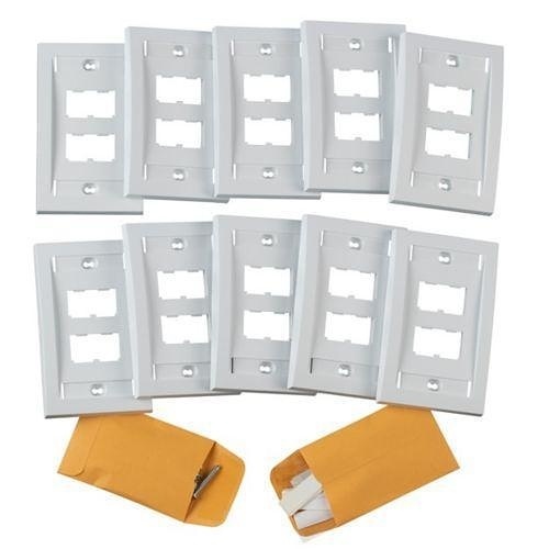 Panduit CFPE4WH-X Mini Communication 4-Port Executive Faceplate