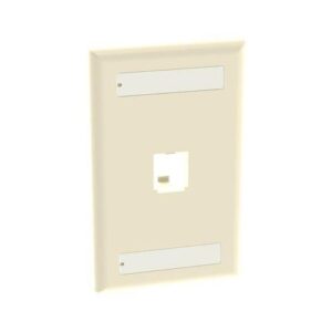 Panduit CFPL1EIY Mini Communication Port Single Classic Faceplate, Ceiling Mount Wall Mount Plate