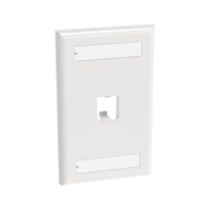 Panduit CFPL1WHY Mini Communication Port Single Classic Faceplate, Ceiling Mount Wall Mount Plate