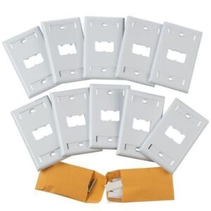 Panduit CFPL2WH-X Mini Communication 2-Port Classic Faceplate, Ceiling Mount Wall Mount Plate